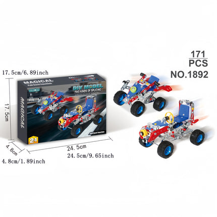 171pcs 2-in-1 Assembled Car Building Set
