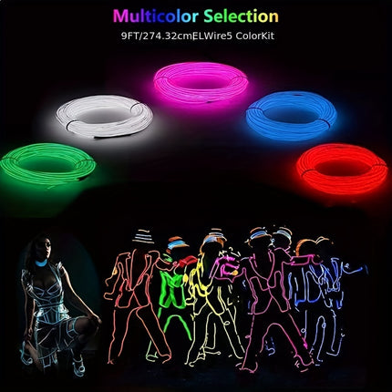 LED Glow Wire Party Costume Lights