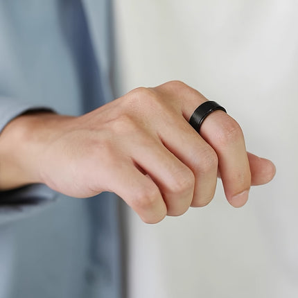 PANASH 8MM Titanium Steel Ring