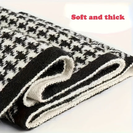 Men's Checkered Winter Fashion Scarf