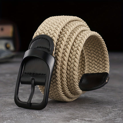 Elastic Woven Belt with Buckle