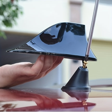 No-Drill Shark Fin Car Antenna - Enhanced Signal & Style