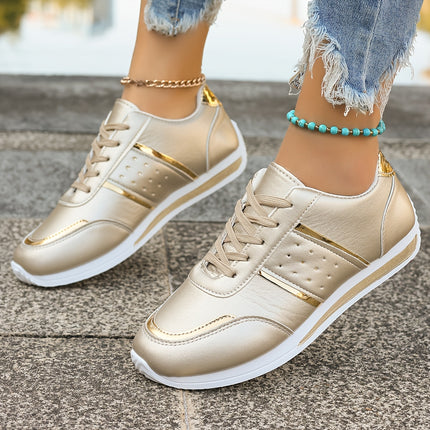 Women's Golden Fashion Sneakers