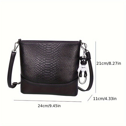 Crocodile Pattern Leather Bag