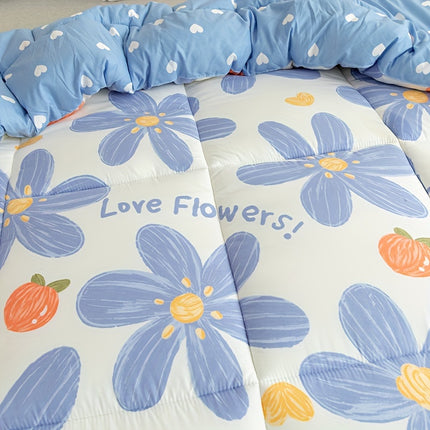 All-Season Floral Comforter - Soft & Hypoallergenic