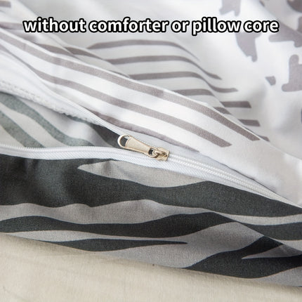 Leopard Print Heart Comforter Set - Cozy & Stylish Bedding