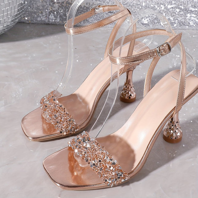 Sparkling Rhinestone Heels – Elegant & Chic