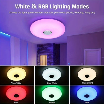 BENEWTON Smart RGB Ceiling Light – Remote & App Control