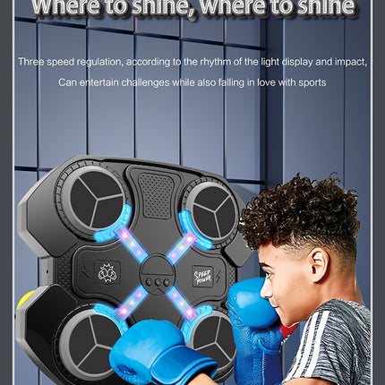 Interactive LED Punching Bag with Music - Monti Bargains