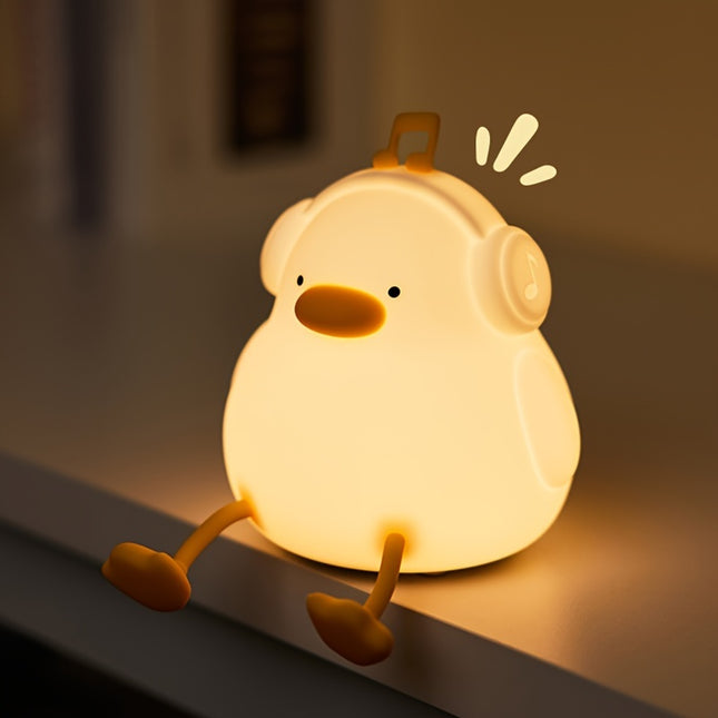 Adorable Duck Night Light – Glow & Melody Magi - Monti Bargains