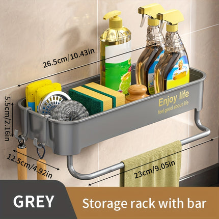 Easy-Install Thick Kitchen Sink Organizer - No-Drill Storage
