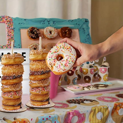 3pcs Wooden Donut Stand