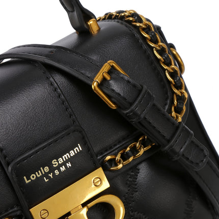 Mini Quilted Metal Crossbody Bag