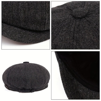 Men's Retro Herringbone Gatsby Hat
