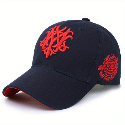 Embroidered Sunshade Baseball Cap