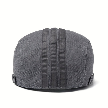 Men's Vintage Embroidered Beret Cap
