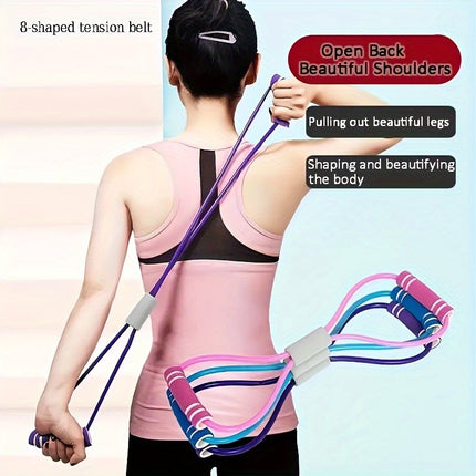TPE Yoga Resistance Band Set for Fitness & Posture Correction
