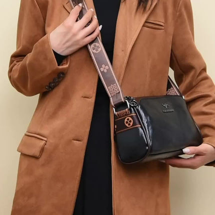 Trendy Solid Color Crossbody Bag