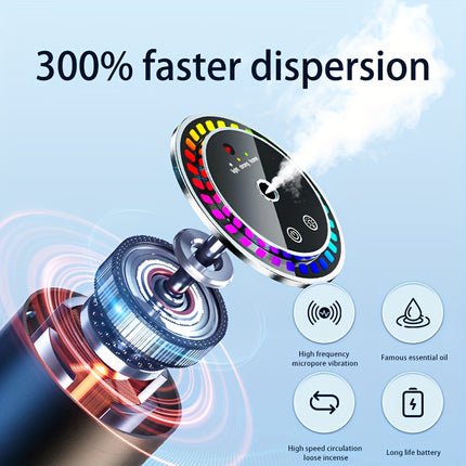 Smart Car Aromatherapy Diffuser with 3 Modes & Fragrance Oil