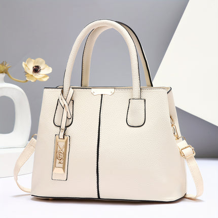 Large Gray PU Tote Bag