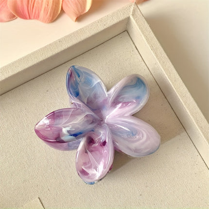 Tie-Dye Flower Hair Clips Set
