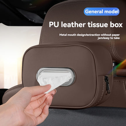 Fit Faux Leather Car Tissue Holder