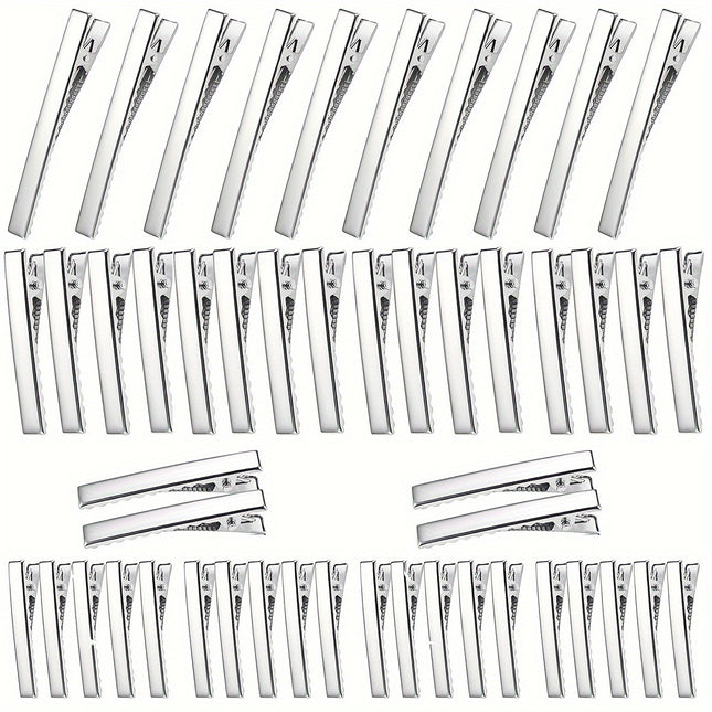 50pcs Alloy Hair Clips – DIY Styling Set