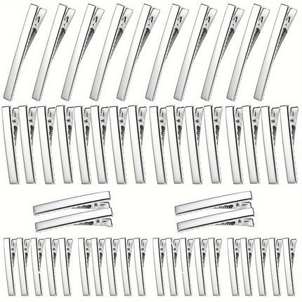 50pcs Alloy Hair Clips – DIY Styling Set