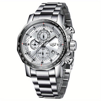 LIGE Luxury Sport Chronograph Watch