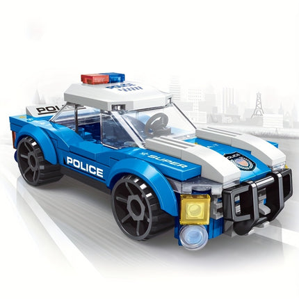 92+PCS Police Car Building Block Set