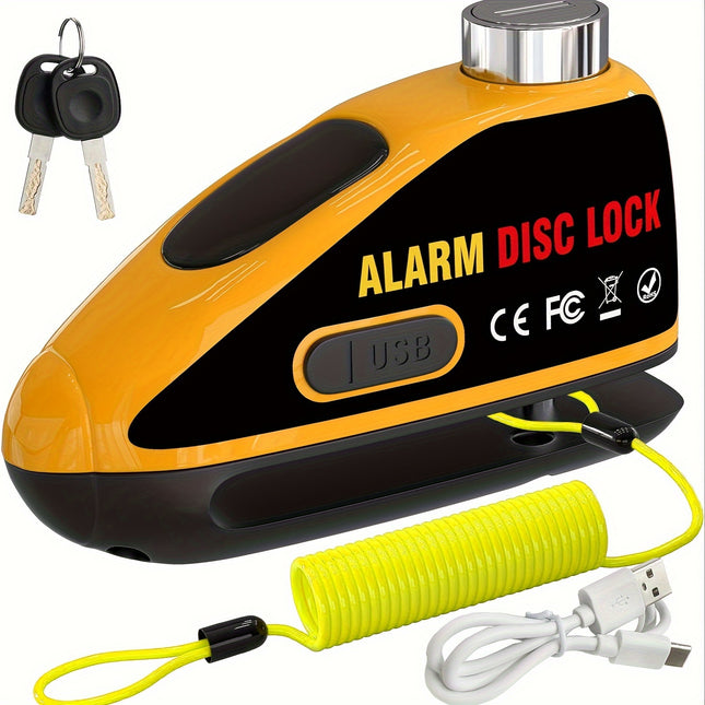 UMEDO 110dB Anti-Theft Motorcycle Disc Lock with Vibration Sensor