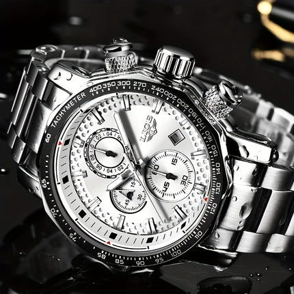 LIGE Luxury Sport Chronograph Watch