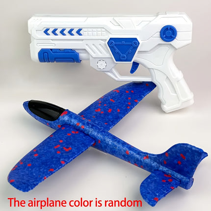 White Foam Airplane Launcher – Outdoor Fun for Boys