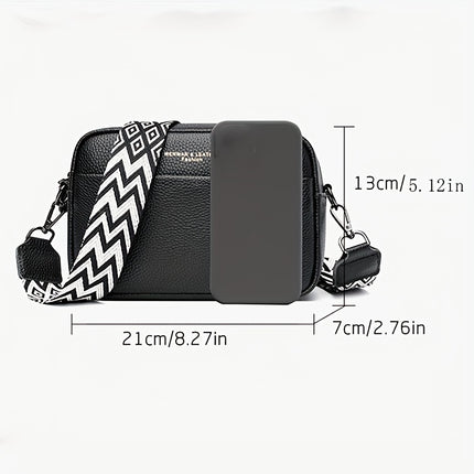Simple Leather Crossbody with Guitar Strap