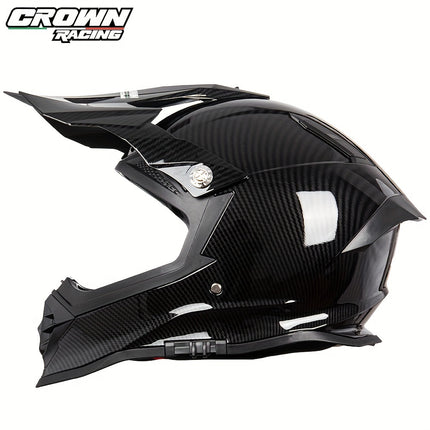 Crownracing Dual Sport Motorcycle Helmet – DOT Approved, Full Face