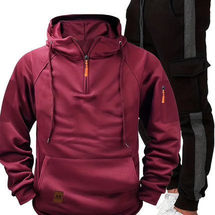 2pcs Men's Fall/Winter Sportswear Set