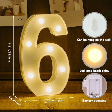 Shine Bright with LED Birthday Number Sign!
