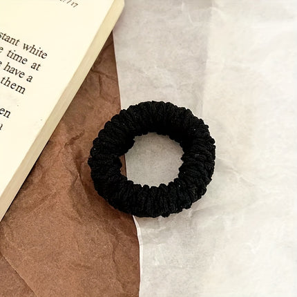 6pcs Cozy Knit Hair Ties – Stretchy, Non-Slip Ponytail Holders