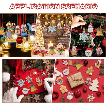 20pcs DIY Christmas Keychain Kit