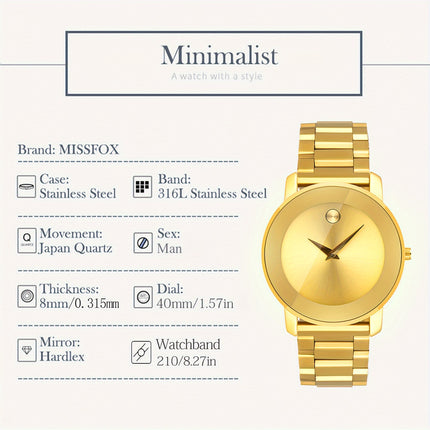 Ultra-Thin Men's Business Watch