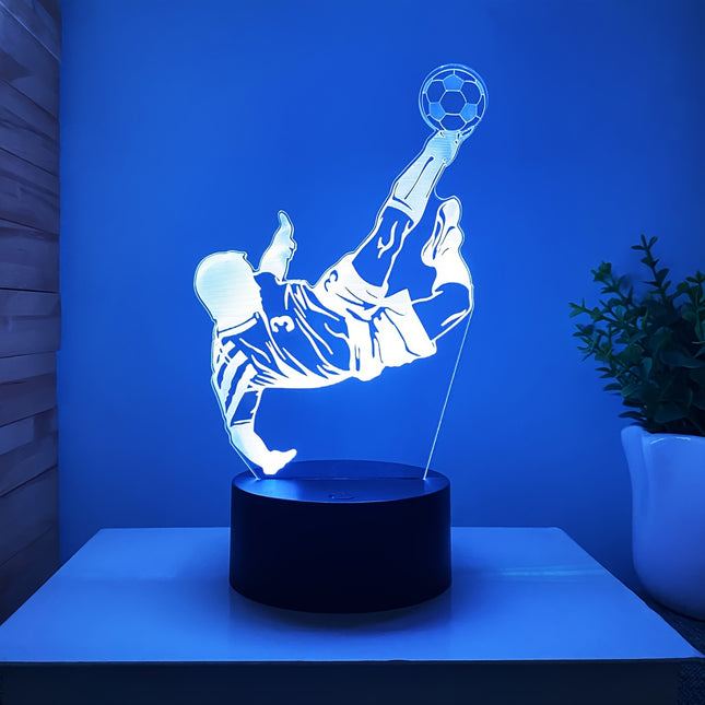 3D Soccer Night Light – USB-Powered, Colorful LED Decor