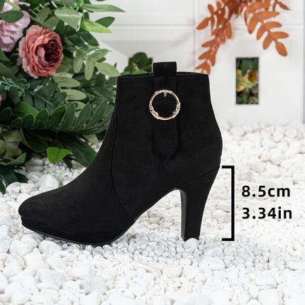 Stylish High Heel Ankle Boots