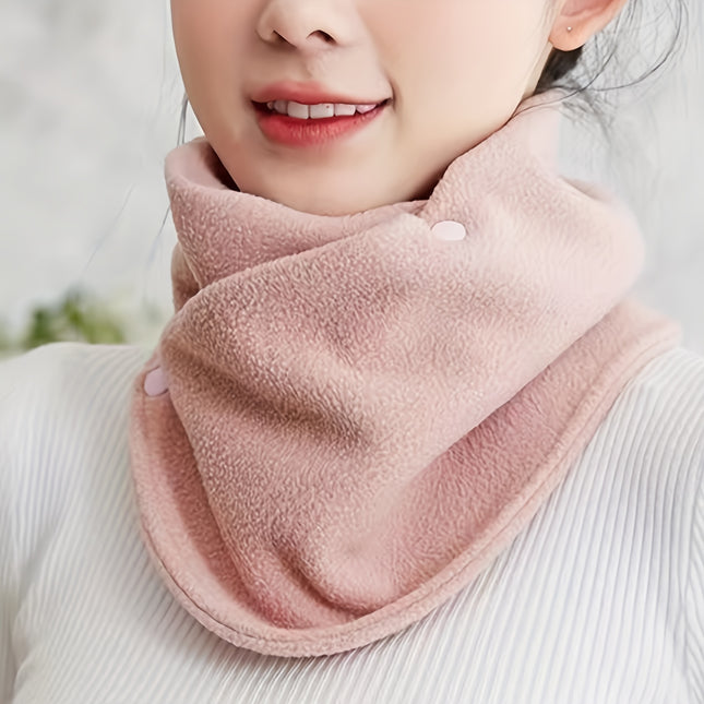 Classic Solid Color Velvet Neck Gaiter