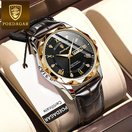 Casual Luminous Dual Calendar Quartz Watch