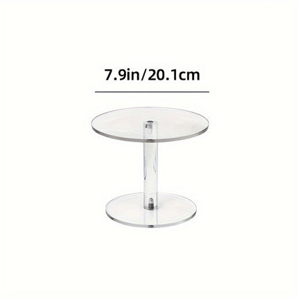 1pc Elegant Transparent Acrylic Cake Stands