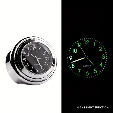 Universal Motorcycle Handlebar Clock – Stylish & Functional Accessory