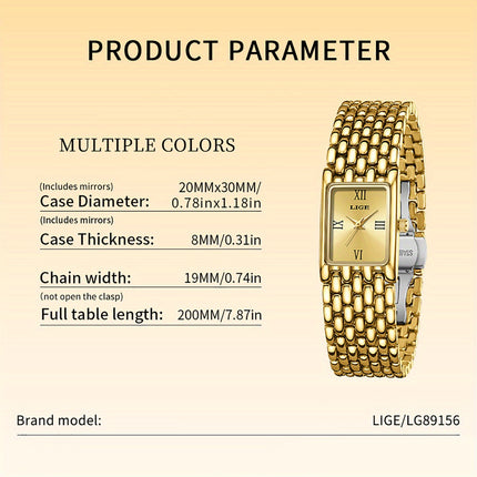 LIGE High-End Women's Quartz Watch