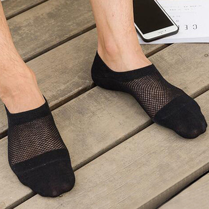 Men’s Solid Pointelle Socks