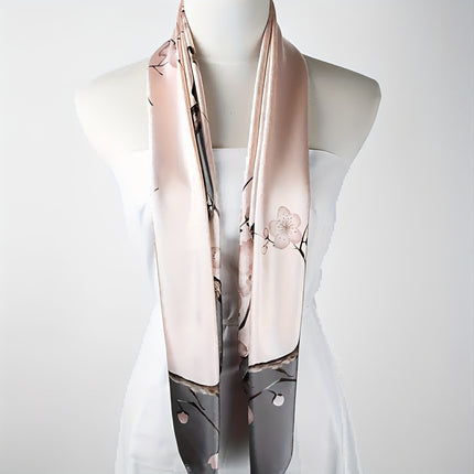 Elegant Floral Square Scarf for Women