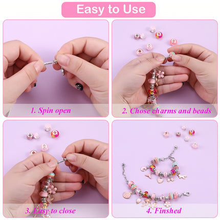 DIY Pink Bracelet Kit - Monti Bargains